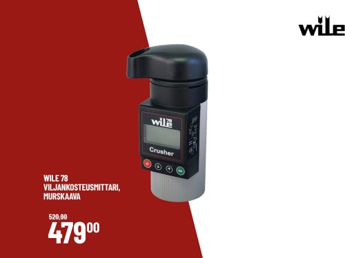 Wile 78 viljankosteusmittari, murskaava